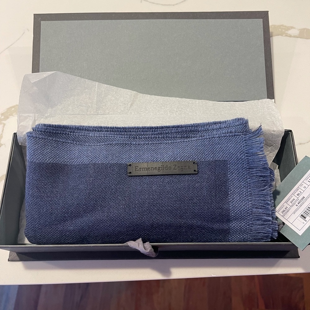 Brand new still in box CASHMERE Zegna men’s scarf.